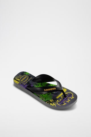 Chanclas Batman La Liga de la Justicia DC Comics Kids Max Herois - Gris y amarillo