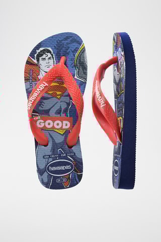 Chanclas Superman La Liga de la Justicia DC Comics Kids Max - Azul marino