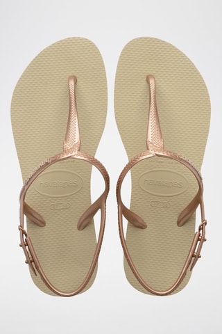 Sandalias Twist - Beige y rosa dorado