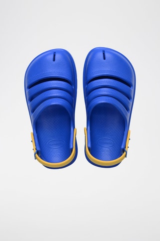 Zuecos - Azul y amarillo