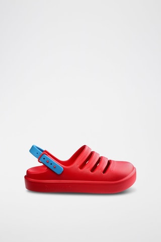 Zuecos Kids Clog - Rojo y turquesa