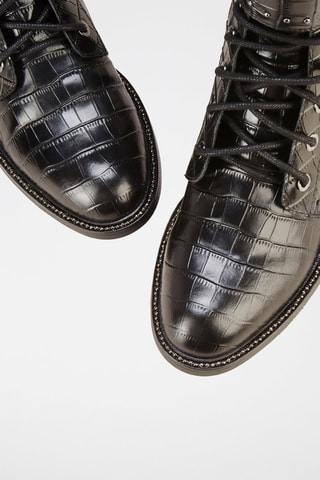 Botines de piel Geola - Negro