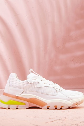 Zapatillas de piel bovina Darrina - Blanco