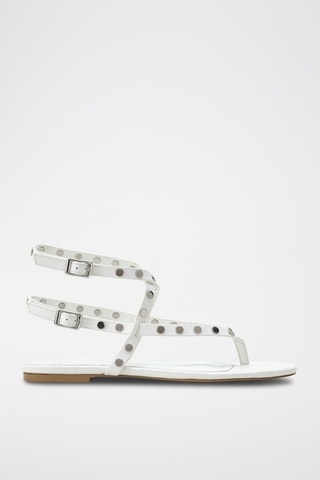 Sandalias de piel bovina Hirea - Blanco