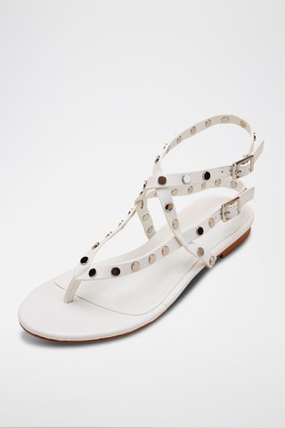 Sandalias de piel bovina Hirea - Blanco