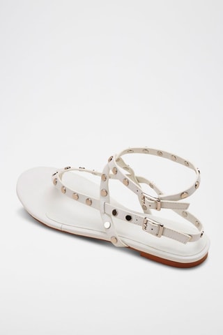 Sandalias de piel bovina Hirea - Blanco