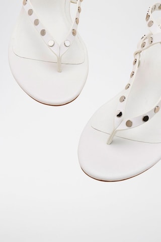 Sandalias de piel bovina Hirea - Blanco