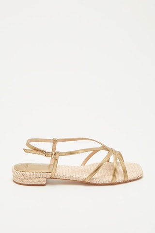 Sandalias Zili - Dorado y natural