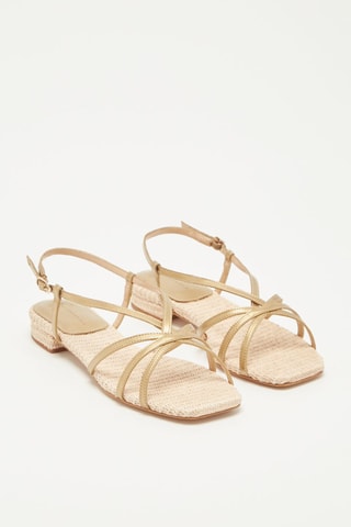 Sandalias Zili - Dorado y natural