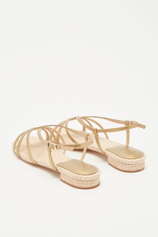 Sandalias Zili - Dorado y natural