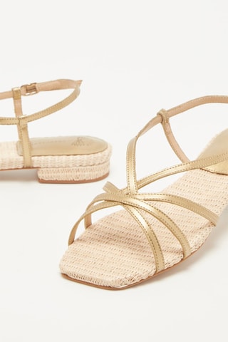 Sandalias Zili - Dorado y natural