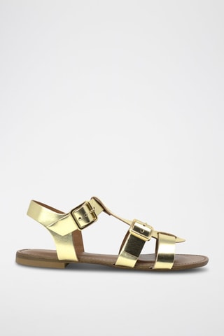 Sandalias de piel Tayia - Platino