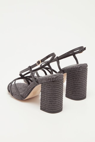 Sandalias de tacón Zafia - Negro