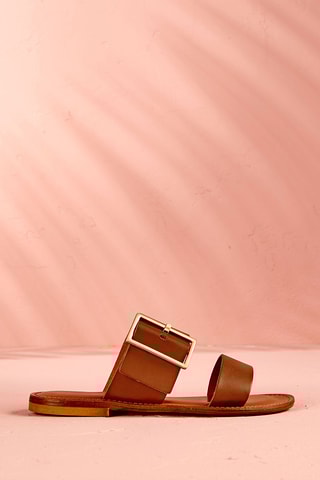 Sandalias de piel Tuana - Coñac