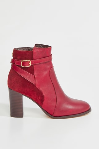 Botines de piel Vemille - Burdeos