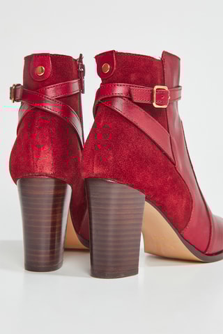 Botines de piel Vemille - Burdeos