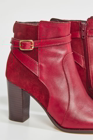 Botines de piel Vemille - Burdeos