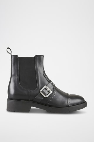 Botines Chelsea de piel Verra - Negro