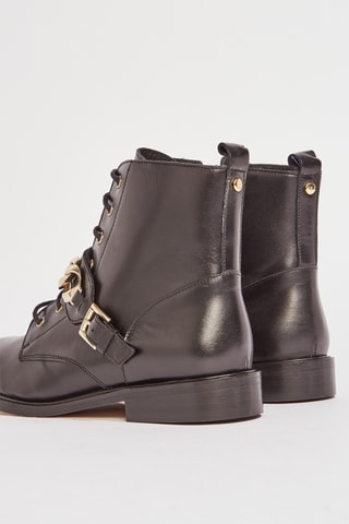 Botines de piel Vibo - Negro