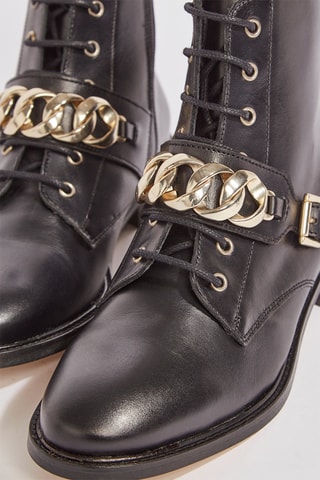 Botines de piel Vibo - Negro