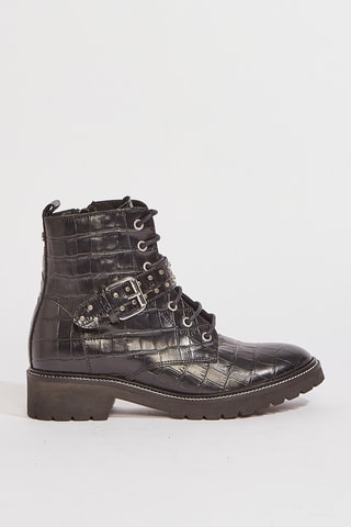 Botines de piel Vins - Negro