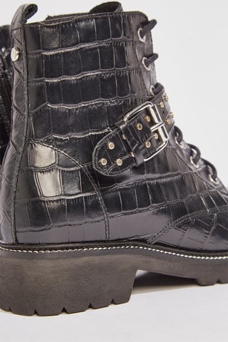 Botines de piel Vins - Negro