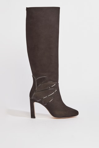 Botas em nobuck Zanea - Preto