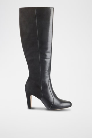 Botas em couro Zanelle - Preto