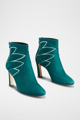 Botines de nobuk Zika - Verde