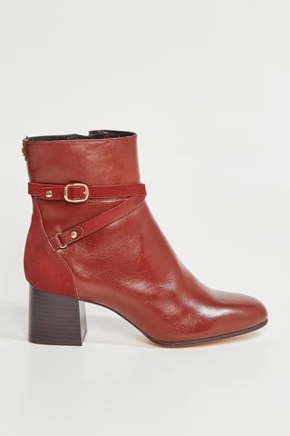 Botines de piel Zolana - Marrón