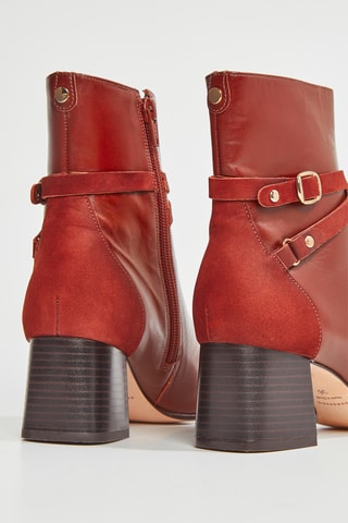 Botines de piel Zolana - Marrón