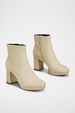 Botines de nobuk Zorine - Beige