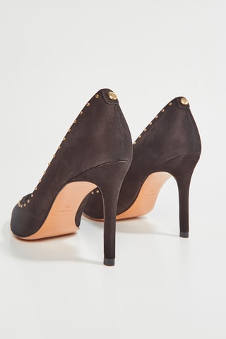 Zapatos de nobuk de tacón Azo - Negro