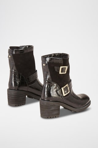 Botines de piel Flovia - Negro