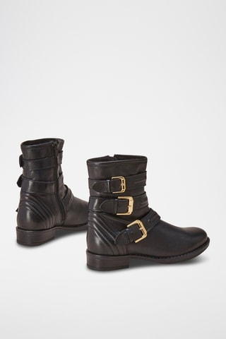 Botines de piel Futille - Negro