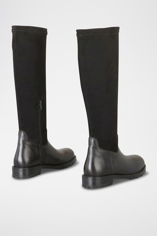 Botas de piel Kady - Negro
