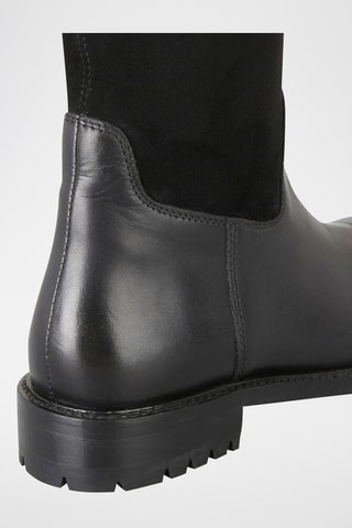 Botas de piel Kady - Negro