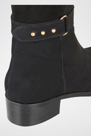 Mosqueteras de piel Kayline - Negro