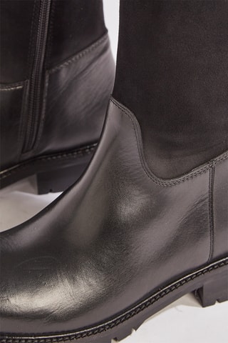 Botines de piel Kerina - Negro