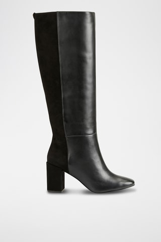 Botas em couro Rabea - Preto