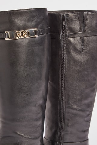 Botas em couro Reanelle - Preto