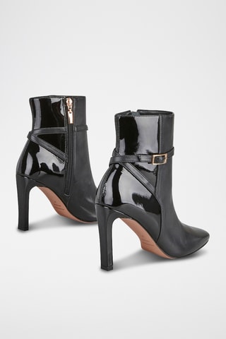 Botines de piel Rosina - Negro