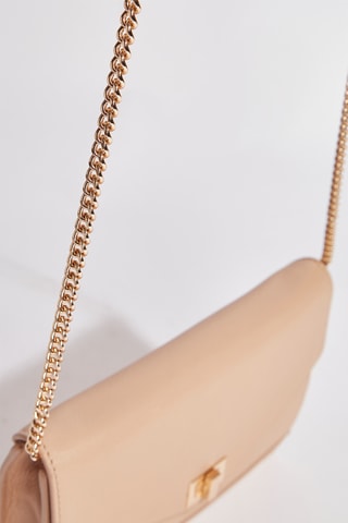 Bandolera de piel Alieti - Nude