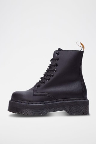 Botines de piel vegana con plataforma V Jadon Ii - Negro