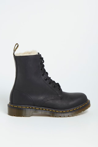 Botines de piel forrados 1460 Serena - Negro