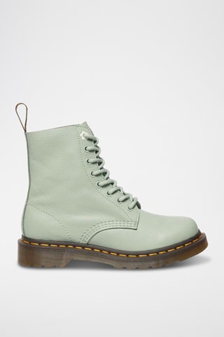 Botines de piel 1460 - Verde salvia