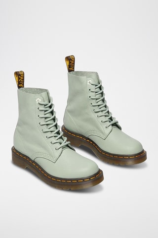 Botines de piel 1460 - Verde salvia