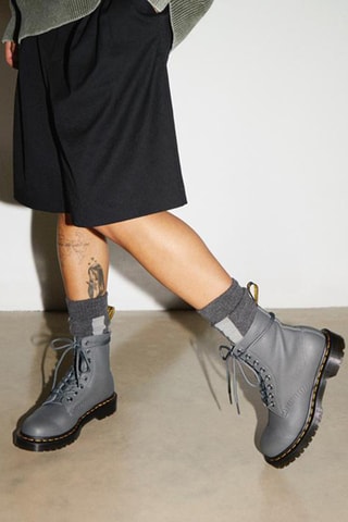 Botines de piel 1460 - Gris