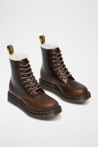 Botines de piel Serena - Marrón