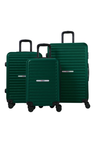Set de 3 valises (S/M/L) - Vert sapin - 55/65/75 cm - Rafale